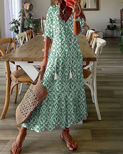 SOPHIA | Rochie Boho Vintage de Vară cu Decolteu în S