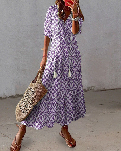 SOPHIA | Rochie Boho Vintage de Vară cu Decolteu în S