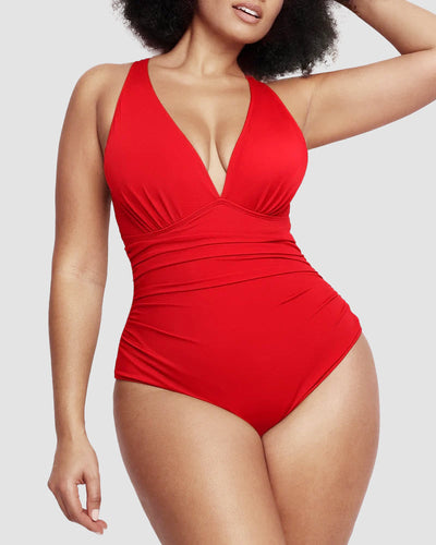 WIOLETTA | Costum de baie cu design modelator și spate deschis