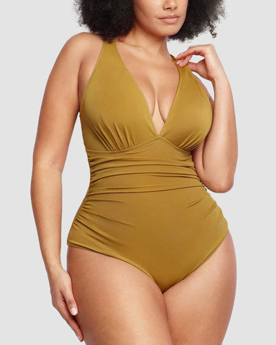 WIOLETTA | Costum de baie cu design modelator și spate deschis