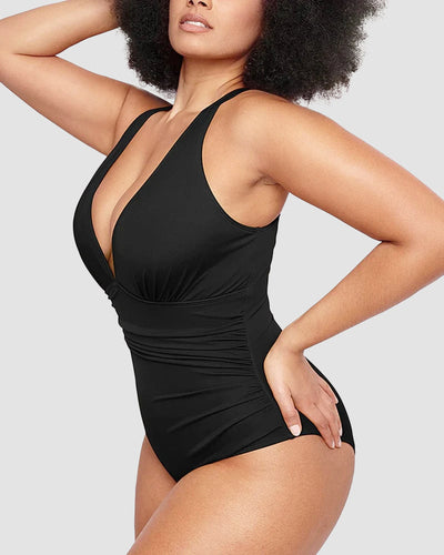 WIOLETTA | Costum de baie cu design modelator și spate deschis