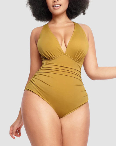 WIOLETTA | Costum de baie cu design modelator și spate deschis