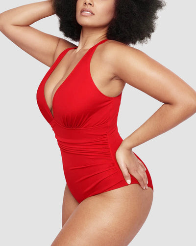 WIOLETTA | Costum de baie cu design modelator și spate deschis