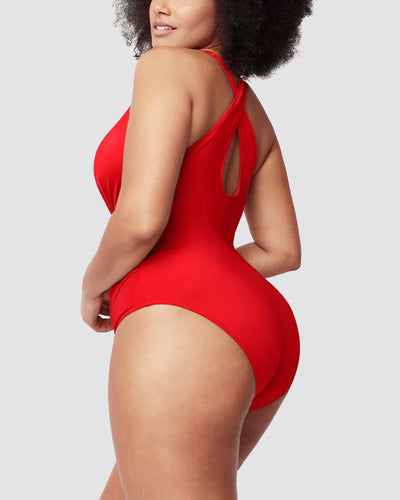 WIOLETTA | Costum de baie cu design modelator și spate deschis