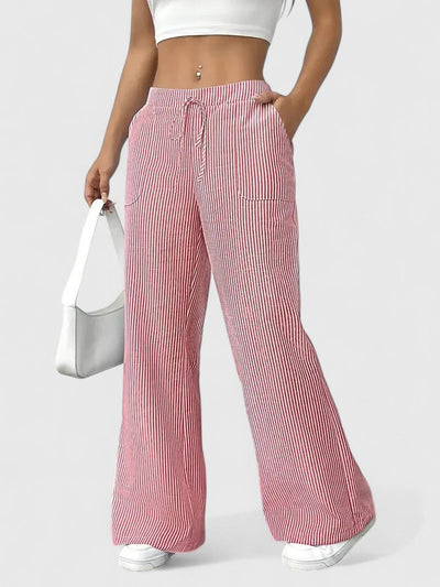 DOMINIQUE | Pantaloni Relaxați cu Detalii Elegante