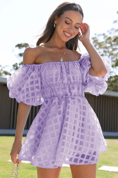 EVIE | Rochie Mini cu Mâneci Puff