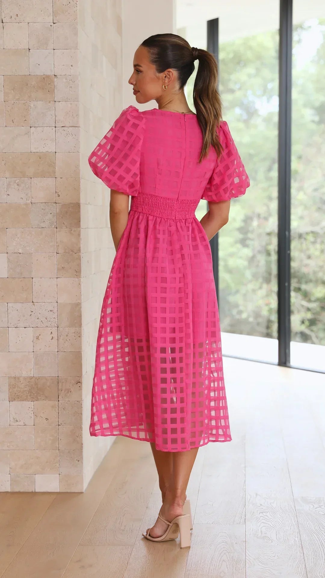 LENA | Rochie cu Mâneci Voluminoase