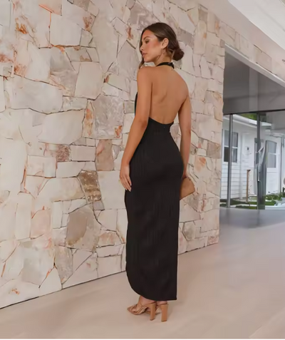 MARIEL | Rochie Fără Mâneci cu Plisaje