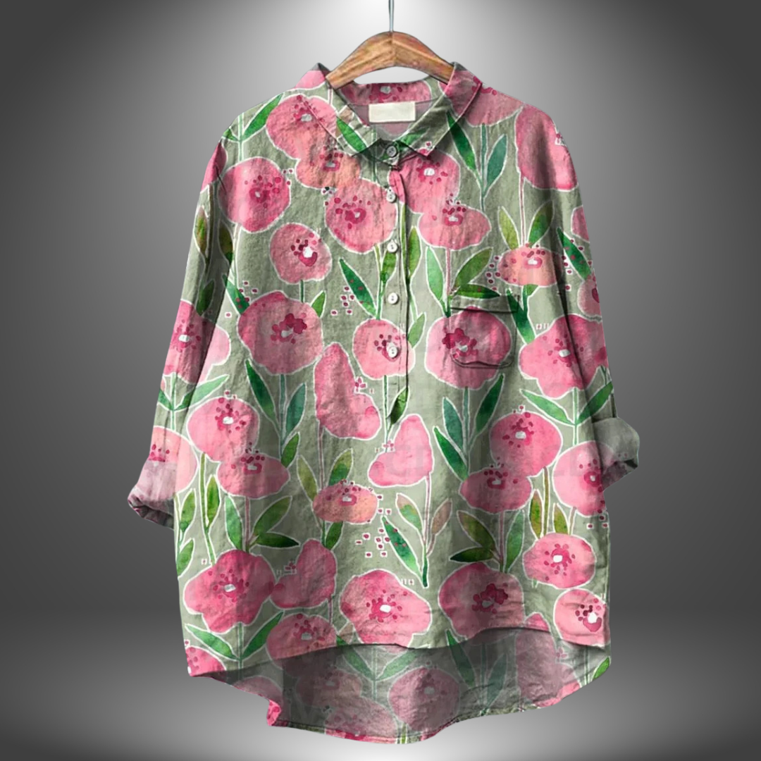 MIRIAM | Bluză Florală Premium, Artizanală