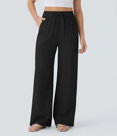 ZAFEIRIA | Pantaloni eleganți din in