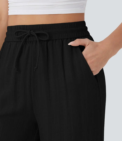 ZAFEIRIA | Pantaloni eleganți din in