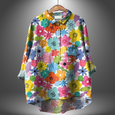 MIRIAM | Bluză Florală Premium, Artizanală
