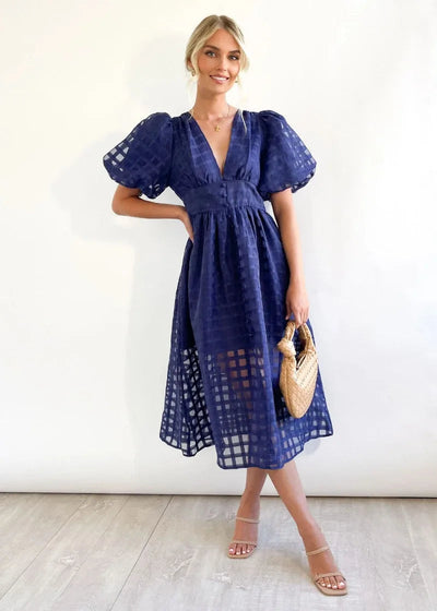 LENA | Rochie cu Mâneci Voluminoase