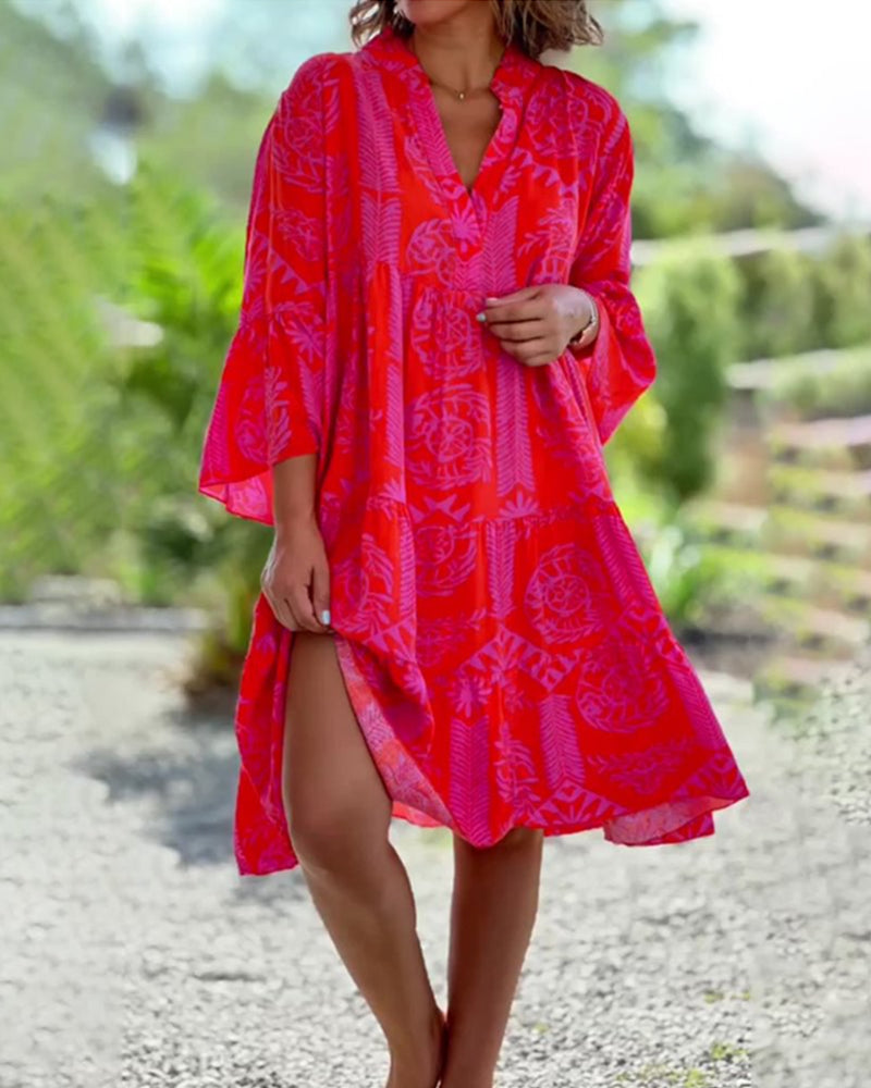 SKYLAR | Rochie elegantă cu volane