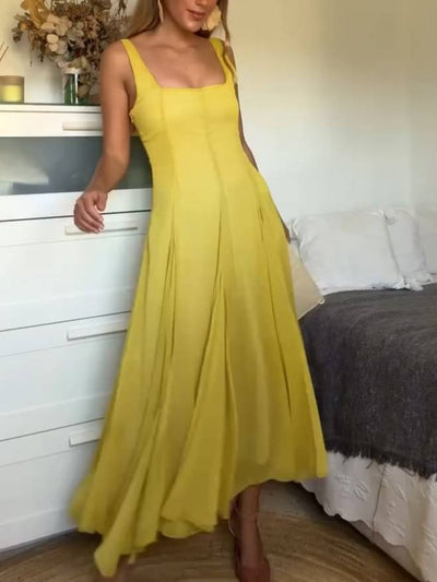 EMMAI | Rochie Vaporoasă Galbenă