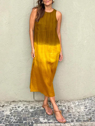 LEILA | Rochie midi ușoară cu efect ombre