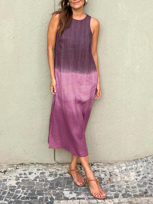 LEILA | Rochie midi ușoară cu efect ombre