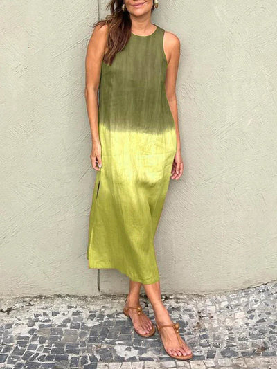 LEILA | Rochie midi ușoară cu efect ombre