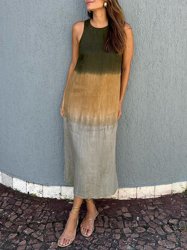 LEILA | Rochie midi ușoară cu efect ombre