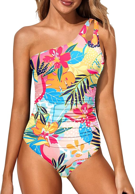 MIRAWA | Costum de baie cu un umăr, modelator de siluetă