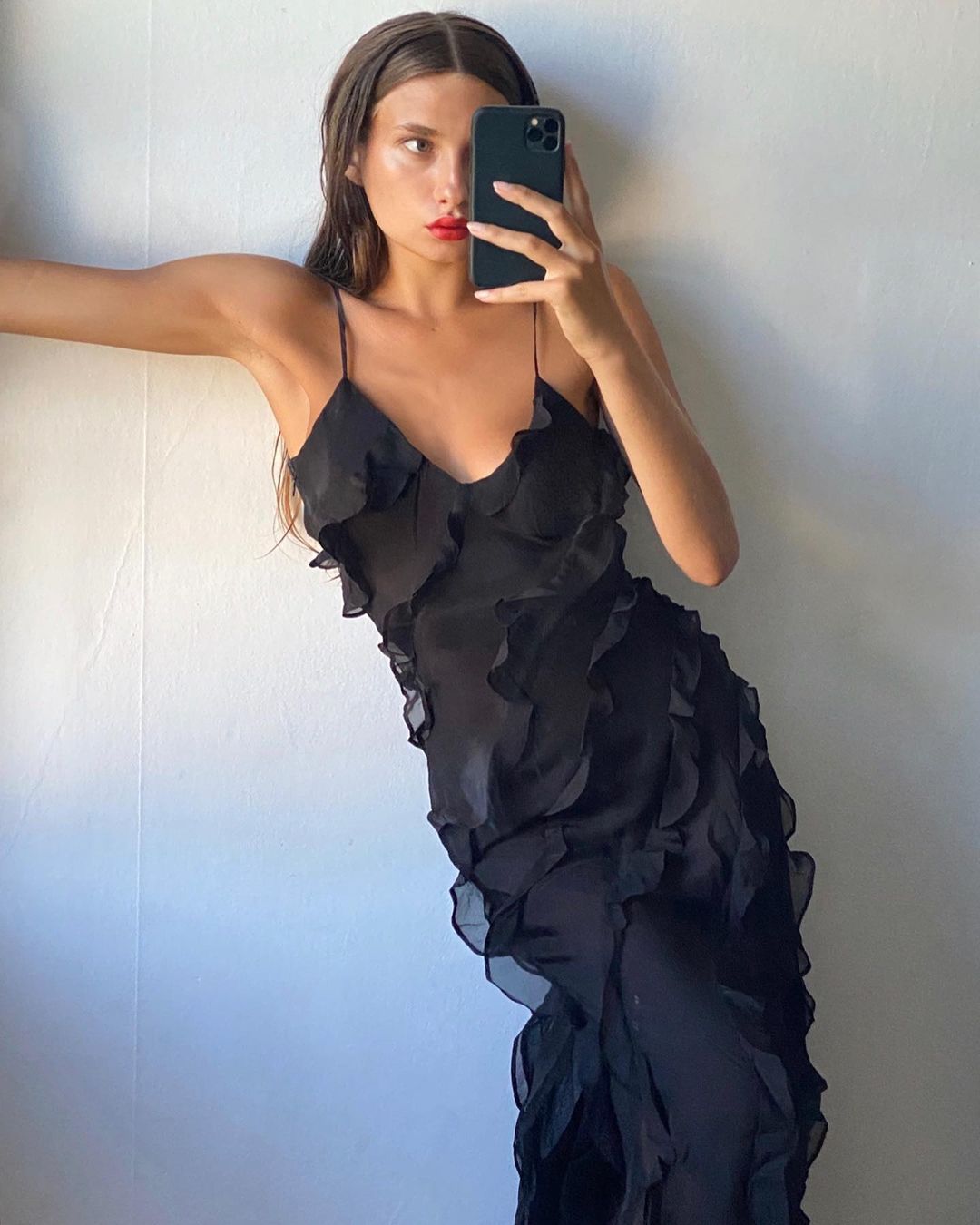 ZARA | Rochie cu Detalii Volan