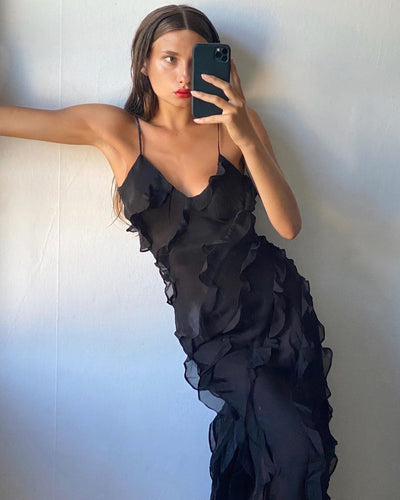 ZARA | Rochie cu Detalii Volan
