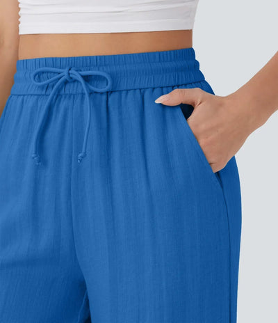 ZAFEIRIA | Pantaloni eleganți din in