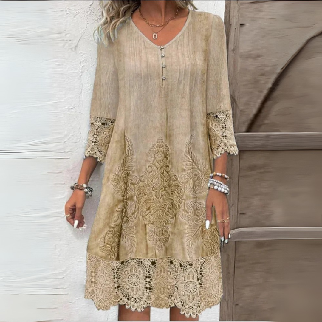 URSULE | Rochie boho elegantă din dantelă