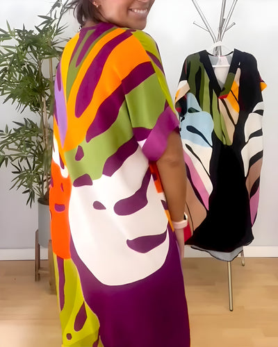EMELIA | Rochie cu Design Abstract