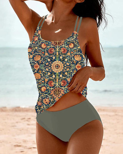 SZCZĘSNA | Tankini elegant cu imprimeu
