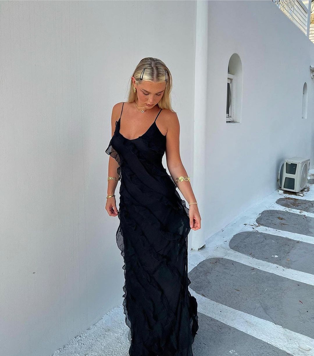 ZARA | Rochie cu Detalii Volan