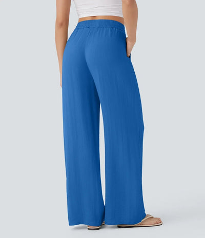 ZAFEIRIA | Pantaloni eleganți din in