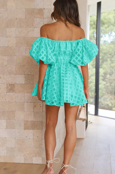 EVIE | Rochie Mini cu Mâneci Puff