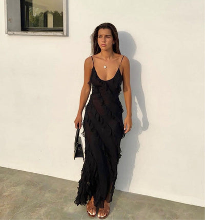ZARA | Rochie cu Detalii Volan