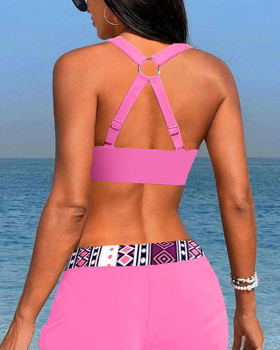 SALO | Bikini cu talie înaltă și design geometric