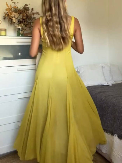 EMMAI | Rochie Vaporoasă Galbenă