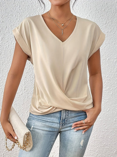 ANA | Bluza Elegantă Casual cu Decolteu în V