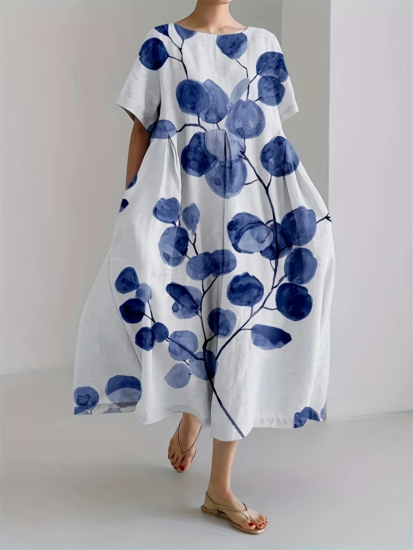LISY | Rochie Albastră în Stil Harmonie