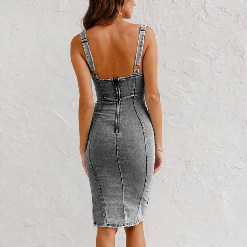 VERA | Rochie Denim Eleganță