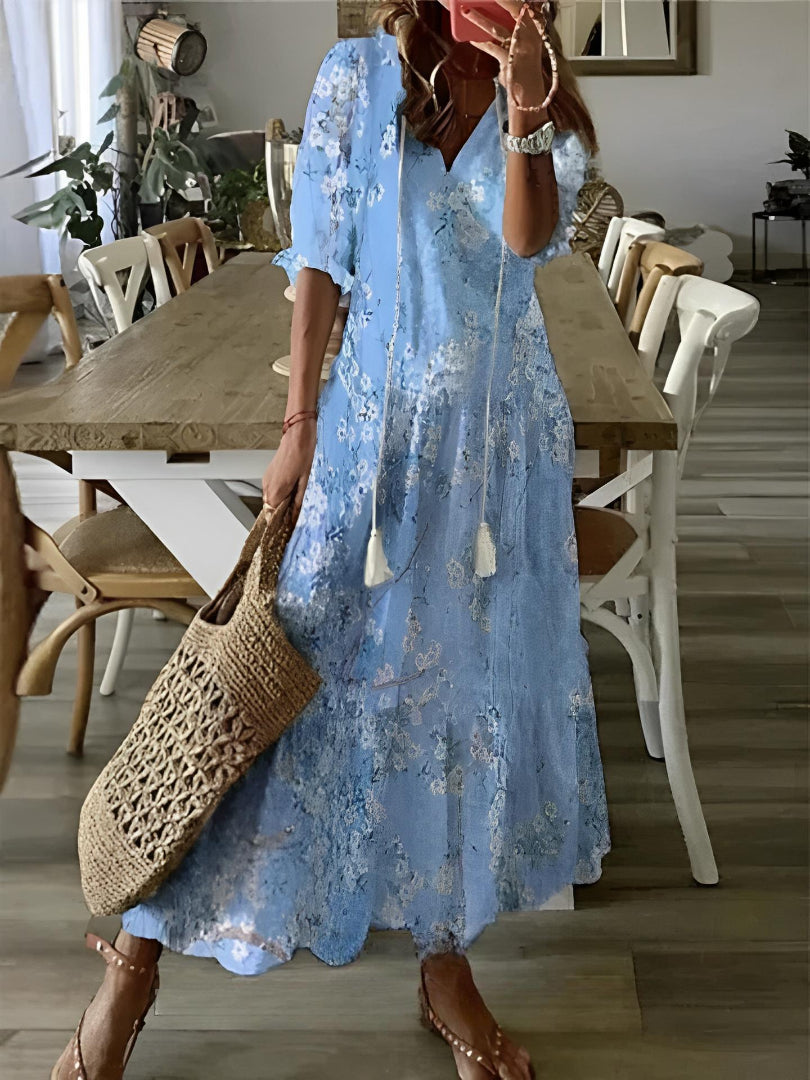SOPHIA | Rochie Boho Vintage de Vară cu Decolteu în S