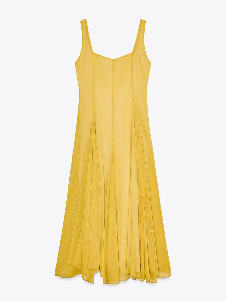 EMMAI | Rochie Vaporoasă Galbenă