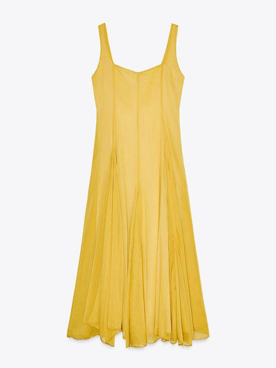 EMMAI | Rochie Vaporoasă Galbenă