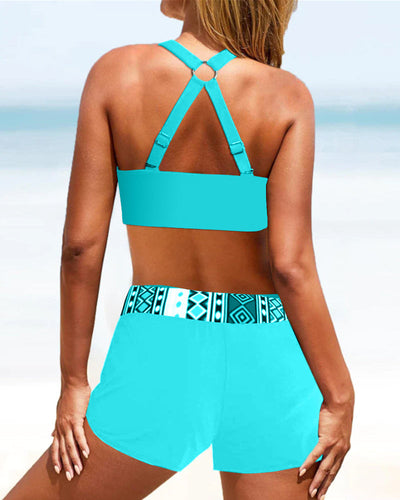 SALO | Bikini cu talie înaltă și design geometric