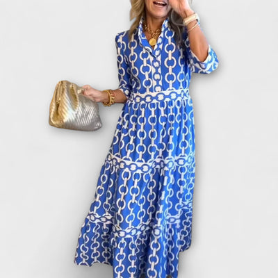 WERONIKA | Rochie Midi cu Design în Lanț