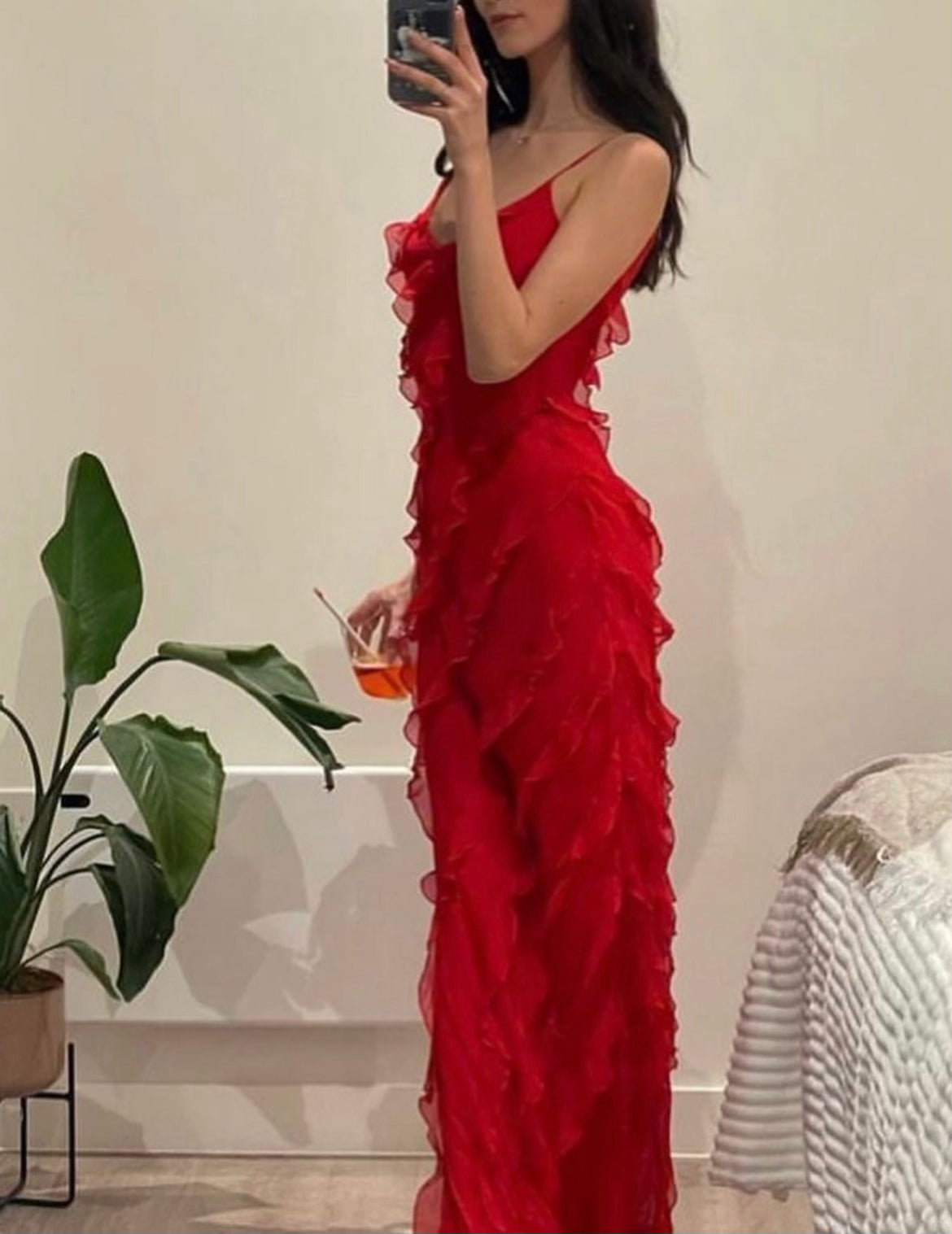 ZARA | Rochie cu Detalii Volan