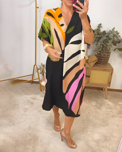 EMELIA | Rochie cu Design Abstract