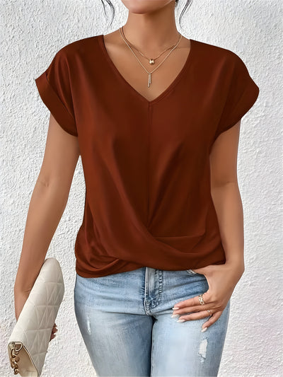 ANA | Bluza Elegantă Casual cu Decolteu în V
