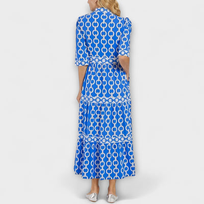 WERONIKA | Rochie Midi cu Design în Lanț
