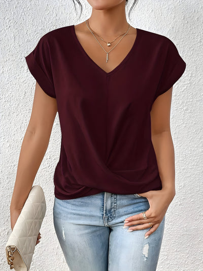 ANA | Bluza Elegantă Casual cu Decolteu în V