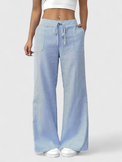 DOMINIQUE | Pantaloni Relaxați cu Detalii Elegante